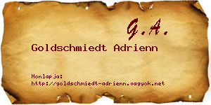 Goldschmiedt Adrienn névjegykártya